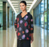 Easy Travel Dot Pleated Jacket - JK1206 Black